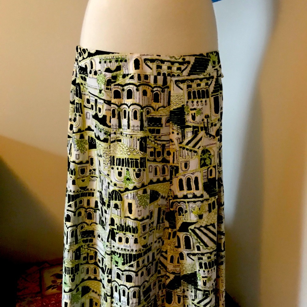 Jones New York print flare skirt